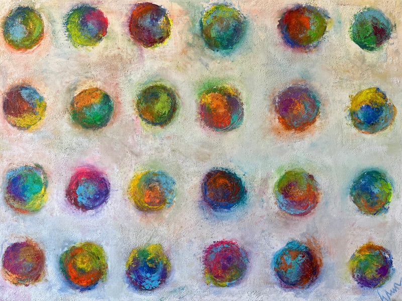 The Neon God by artist Gabriela Elias